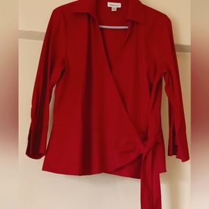 Cold Water Creek Wrap-around blouse